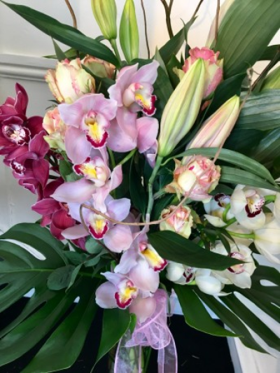 I Love You Luxury Arrangement - "I Love You!" luxury arrangement

Leave her in no doubt how special she is!

Show her how much she means to you with this stunning arrangement.

Luxury fresh flowers arranged by the talented, professional, florists at Flowers of Kidderminster.

Includes Salax, Oriental Lilies, Cymbidium, Long Stem Fiests Rose, Soft Ruscus and Monstera Leaves, set in a 70cm Glass Vase.

Each bouquet is designed and created by professional, qualified, local florists, Emma and her team. The talented florists at Flowers of Kidderminster add a touch of pizazz and style to every bouquet, which is put together by hand, from scratch.

Almost what you're after? We can tailor any bouquet to your needs and budget. Want to incorporate their favourite colours? Do you want to adapt the style to your needs and budget? All colours, styles and budgets can all be catered for.

All flowers are subject to availability. Substitutes may be used but your bouquet will always look beautiful!

Order this item before 2pm for same day delivery by Flowers of Kidderminster in Kidderminster and surrounding areas