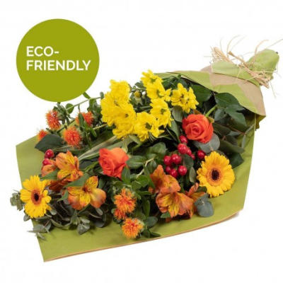 Harvest drops - Unforgettable Autumn inspired flowers in Eco-friendly wrapping.